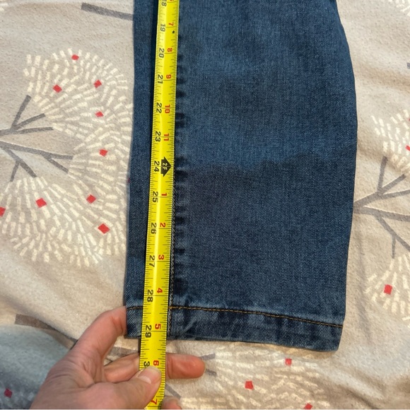 Lucy & Yak Denim Dungarees Jumpsuit Sz 6 ORGANIC LOOSE FIT Y2k Overalls New - Picture 4 of 7